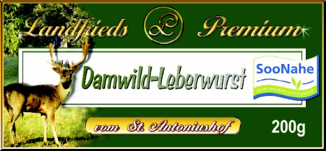 Damwild-Leberwurst