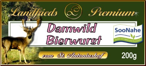 Damwild Bierwurst SooNahe