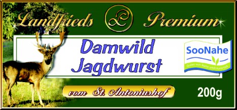 Damwild-Jagdwurst