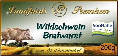 Wildschwein-Bratwurst