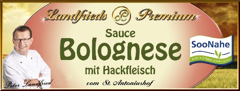 Landfrieds Premium Soße Bolognese mit Hackfleisch